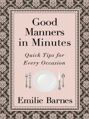 cover image of Good Manners in Minutes